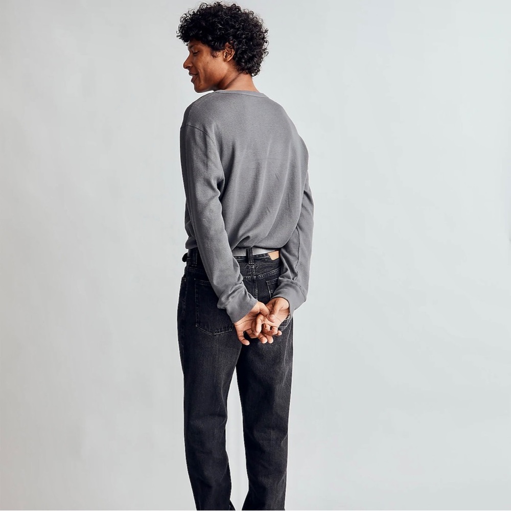 NWOT Madewell Thermal Henley Long Sleeve Tee - Picture 2 of 8